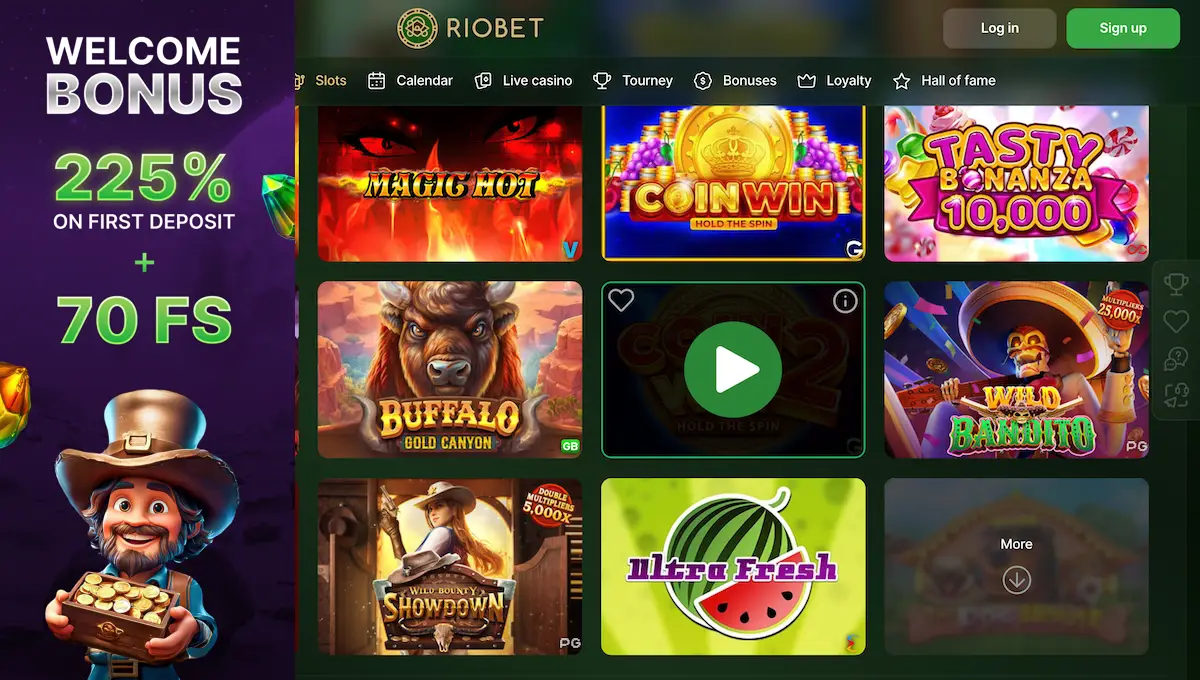 Riobet Casino Registration and Deposit Bonuses
