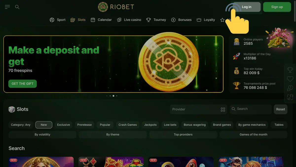 Login to Riobet Casino
